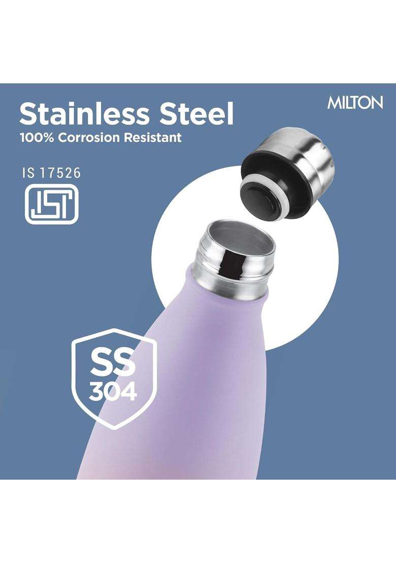 MILTON Dewie Duo 1000 Thermosteel Water Bottle | 1000 ml | 33.8 fl oz | Leak Proof | Insulated - Indya