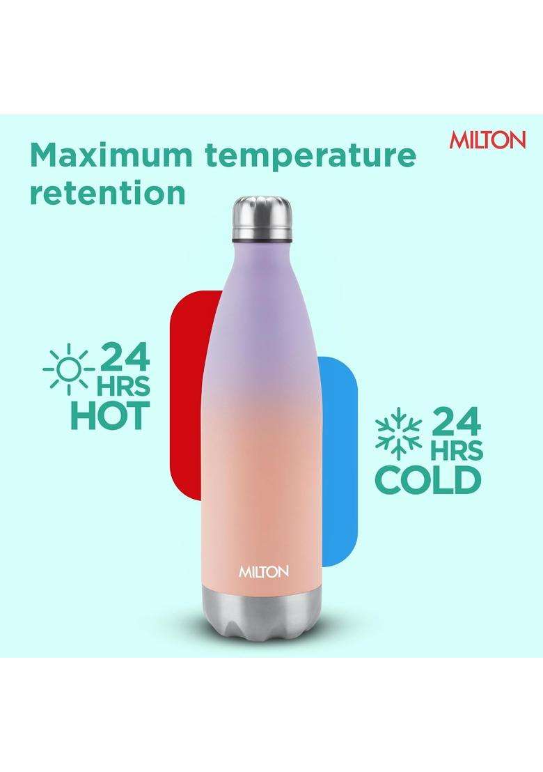 MILTON Dewie Duo 1000 Thermosteel Water Bottle | 1000 ml | 33.8 fl oz | Leak Proof | Insulated - Indya