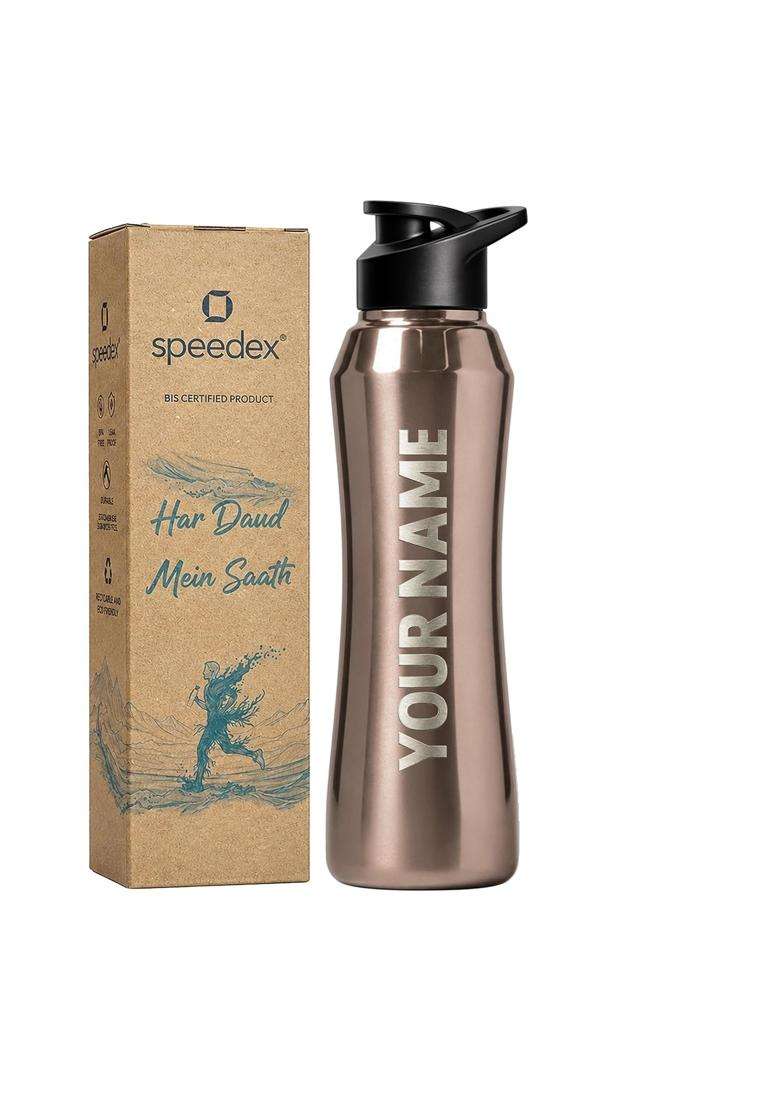 Speedex Customised Engraved Name Stainless Steel Water Bottle | 1 L | 1.1 Qt - Indya