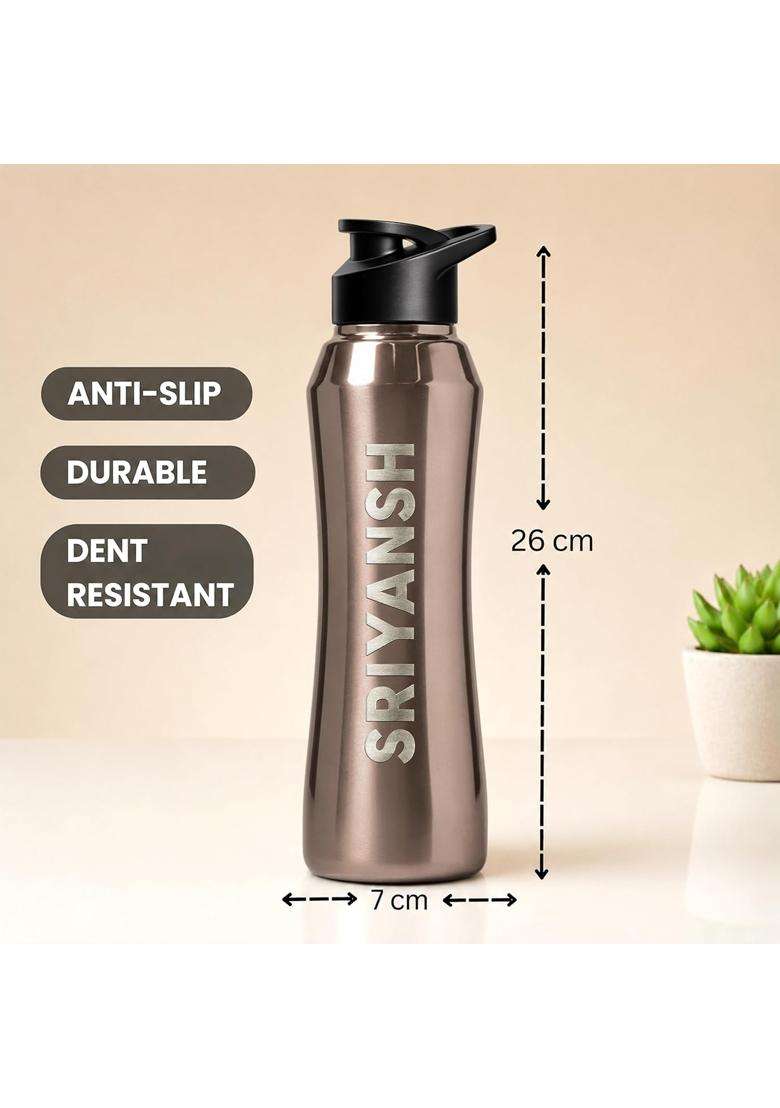 Speedex Customised Engraved Name Stainless Steel Water Bottle | 1 L | 1.1 Qt - Indya