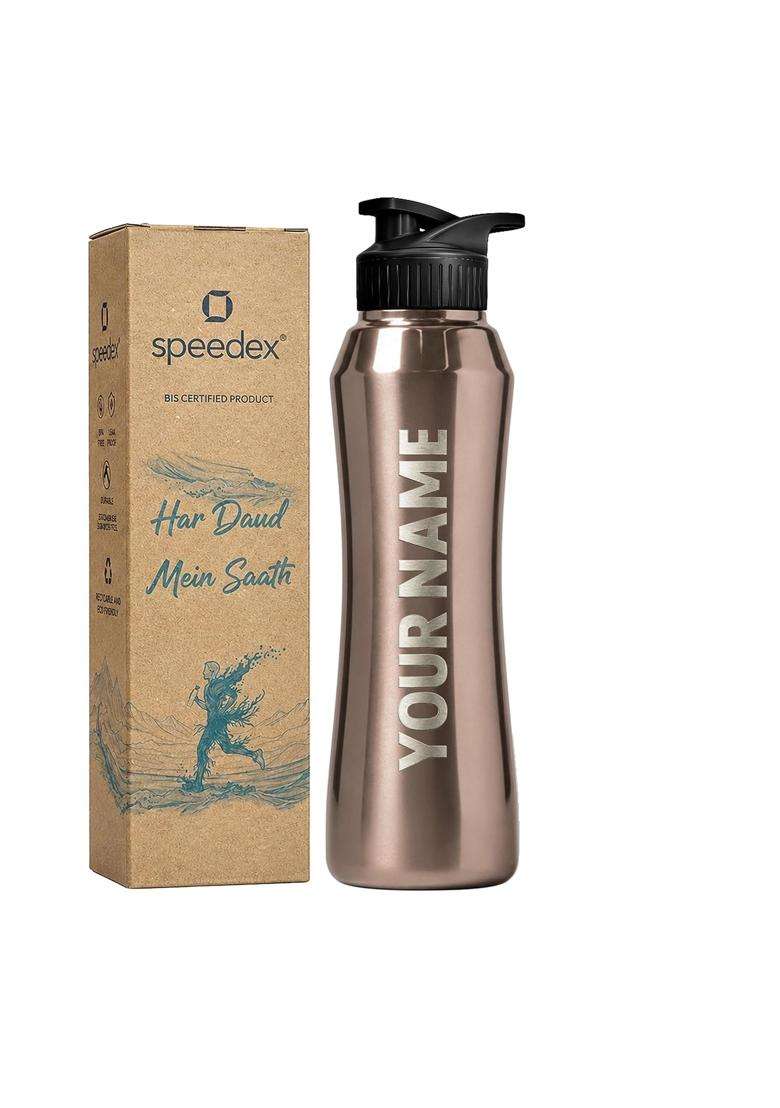 Speedex Customised Stainless Steel Sipper Water Bottle with Engraved Name | 1 L | 1.1 Qt - Indya