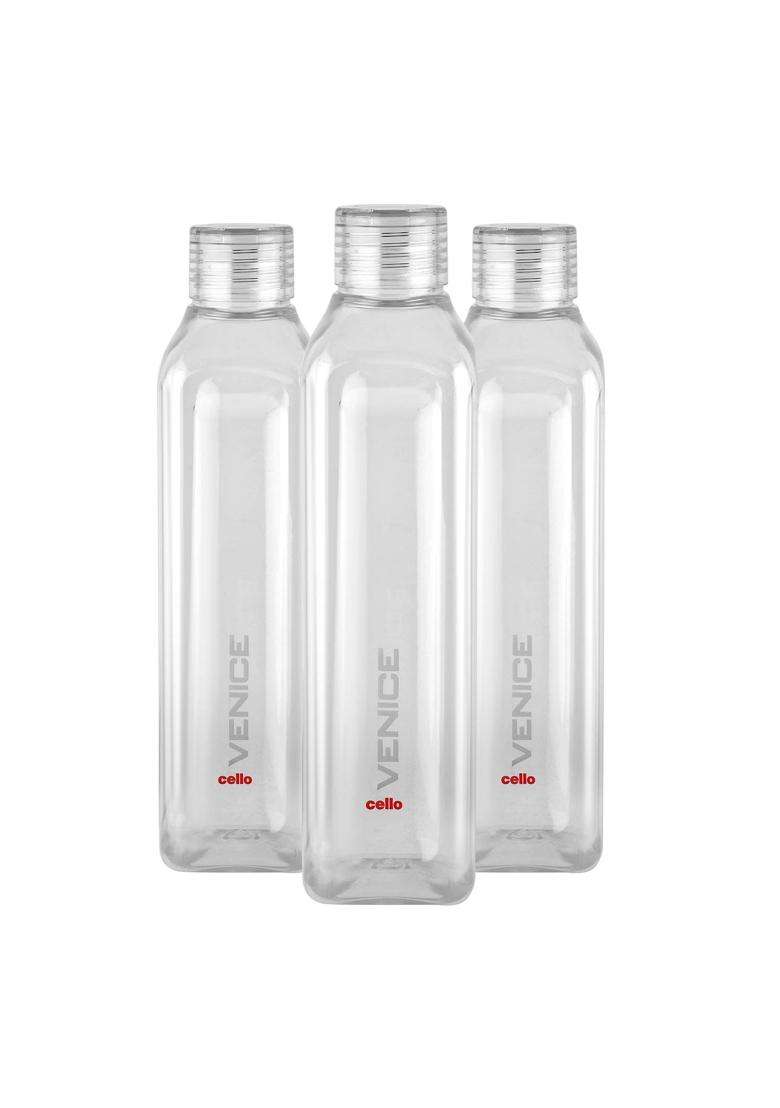 CELLO Venice Exclusive Edition Water Bottles Pcs for Daily Use | 1000 ml | 33.8 fl oz | 3-Piece Set | BPA Free | Leak Proof - Indya