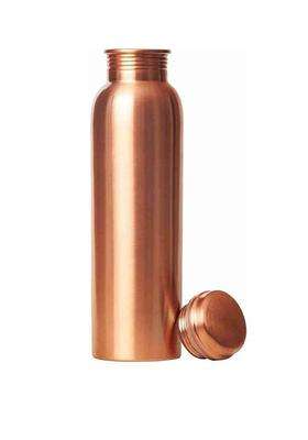 SHIFA CRAFT 100 Copper Water Bottle Leak Proof for Dining | 1 L | 1.1 Qt