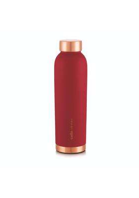 CELLO Evita Copper Water Bottle for Daily and Office Use | 1 L | 1.1 Qt | Leak Proof | Rust Resistant