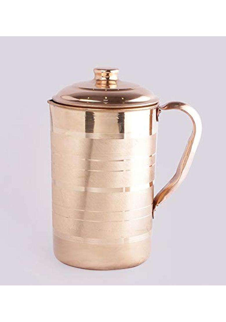 KC Copper Water Bottle and Jug Combo Set | 1000 ml | 33.8 fl oz - Indya