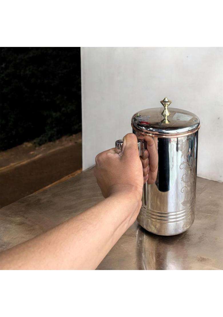 GBW Copper-Steel Water Jug | 1.5 L | 1.6 Qt - Indya