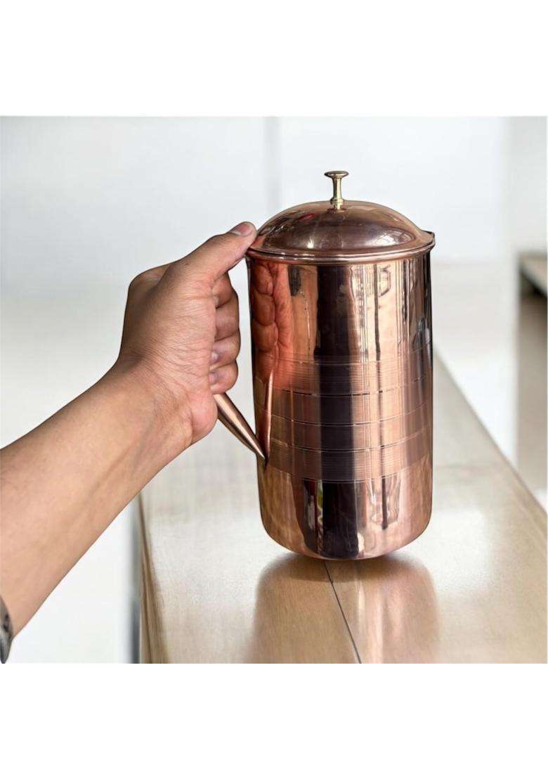 GBW Pure Copper Water Jug | 1.5 L | 1.6 Qt - Indya