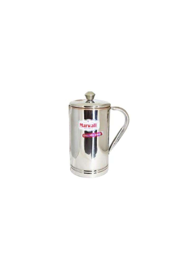 MARWALL Copper-Lined Stainless Steel Water Pitcher | 1500 ml | 50.7 fl oz - Indya