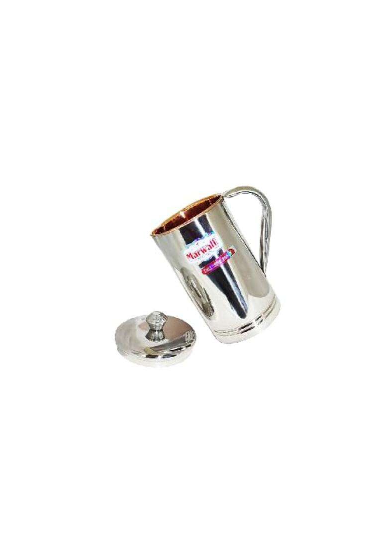 MARWALL Copper-Lined Stainless Steel Water Pitcher | 1500 ml | 50.7 fl oz - Indya
