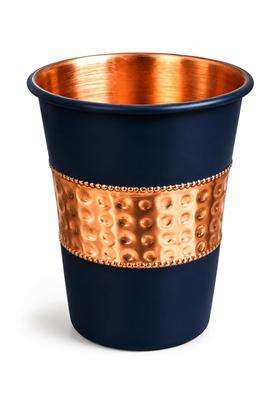 i2collections Hammered Pure Copper Water Glass | 300 ml | 10.1 fl oz | Handcrafted