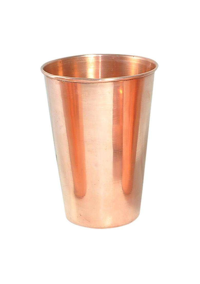 Prisha India Craft Prisha Pure Copper Water Tumbler | 6-Piece Set | Handcrafted - Indya