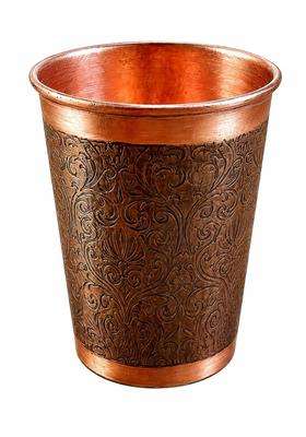 i2collections Pure Copper Etched Mini Shot Glass | 200 ml | 6.8 fl oz | 6.5 cm | 2.6 Inch | Handcrafted