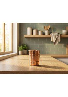 Desi Dhatu Pure Copper Tamba Drinking Glass | 2-Piece Set
