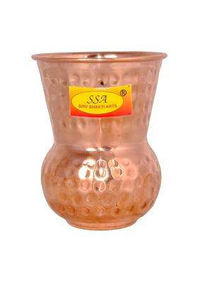 SHIV SHAKTI ARTS Pure Copper Glass Tumbler | 500 ml | 16.9 fl oz