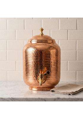Copper-Master Hammered Pure Copper Water Dispenser | 5 L | 5.3 Qt
