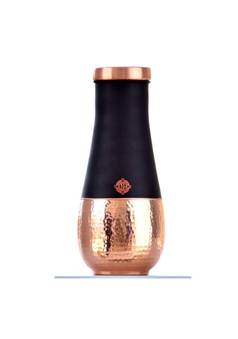 DSH CRAFTING YOUR CURIOSITY DSH Designer Pure Copper Bedside Bedroom Water Store Bottle Jar Pot - Indya