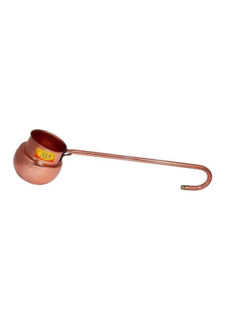 SHIV SHAKTI ARTS Pure Copper Hammered Loti | 300 ml | 10.1 fl oz - Indya