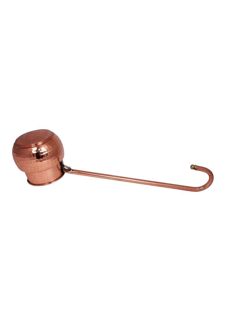 SHIV SHAKTI ARTS Pure Copper Hammered Loti | 300 ml | 10.1 fl oz - Indya