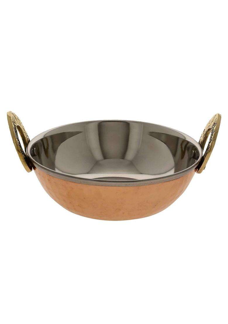Copper-Master Steel Copper Dish | 300 ml | 10.1 fl oz | 2-Piece Set - Indya