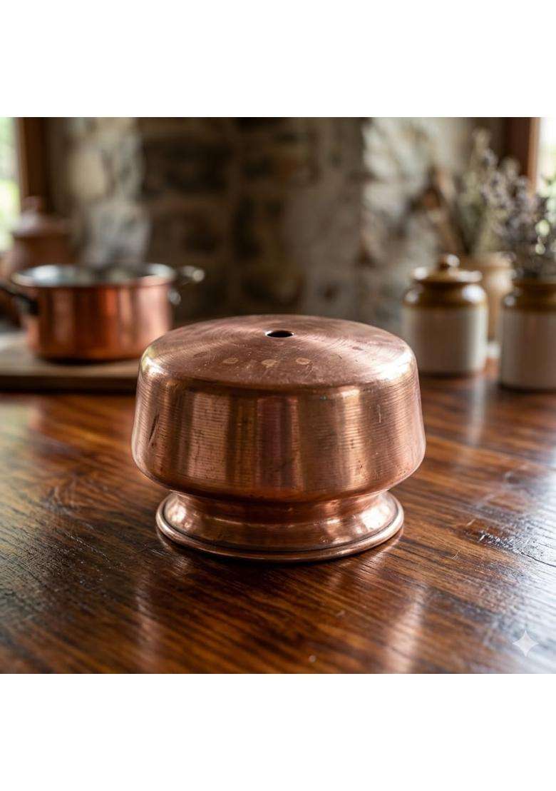 SHAAN mfg. Shaan Mfg Traditional Copper Handi Set | 1.2 L | 1.3 Qt | Hammered Finish - Indya