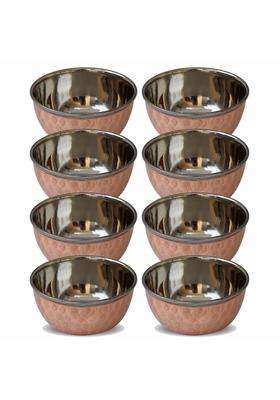 Prisha India Craft Prisha Copper Serving Bowl Serveware Katoris | 8-Piece Set