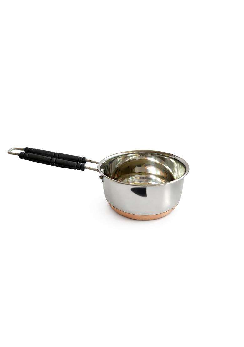 Ameraempire Stainless Steel Copper Bottom Saucepan | 2 L | 2.1 Qt | Induction Compatible - Indya