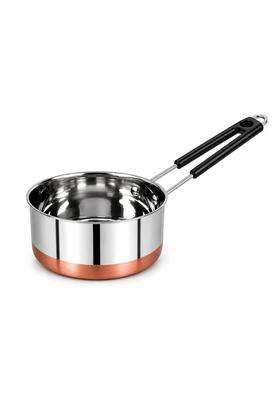 AAYU CRAFT KITCHENWARE FOR LIFE Auce Pan Tea Maker Milk Coffee Pan Bhgoni Stainless Steel Copper Bottom Sauce | 3 L | 3.2 Qt