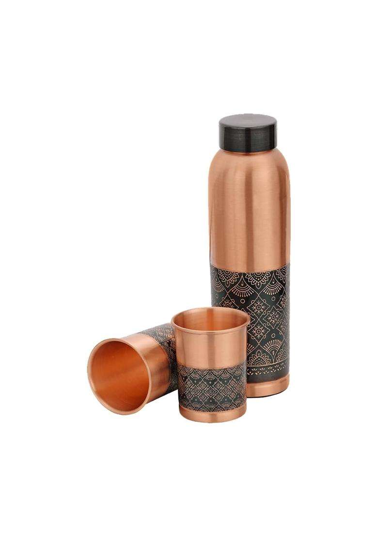 Chakmak NEER Amrit Collection Gift Set | 1 L | 1.1 Qt | 3-Piece Set | Leak Proof - Indya