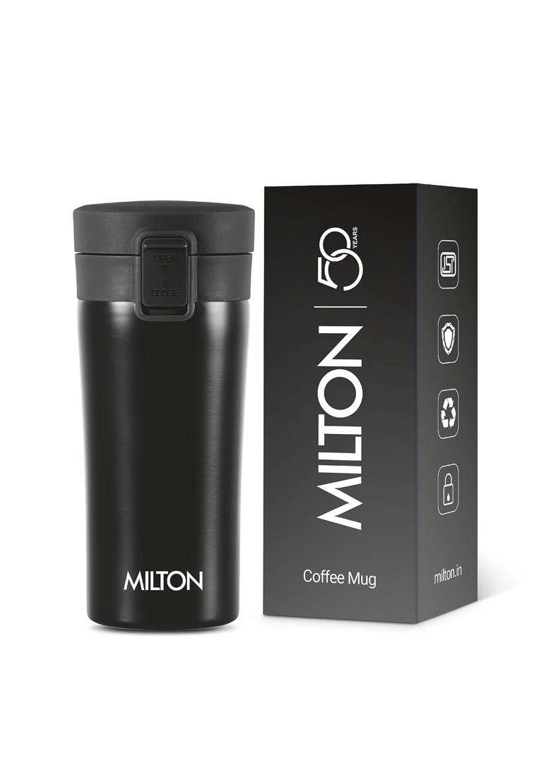 MILTON Thermosteel Vacuum Insulated Travel Coffee Mug | 300 ml | 10.1 fl oz | Leak Proof | Rust Resistant - Indya