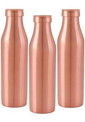 NIRLON Plain Pure Copper Bottle | 1000 ml | 33.8 fl oz | 3-Piece Set