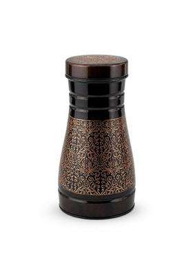 SHIV SHAKTI ARTS Copper Bedroom Jar Carafe with Lid | 1000 ml | 33.8 fl oz