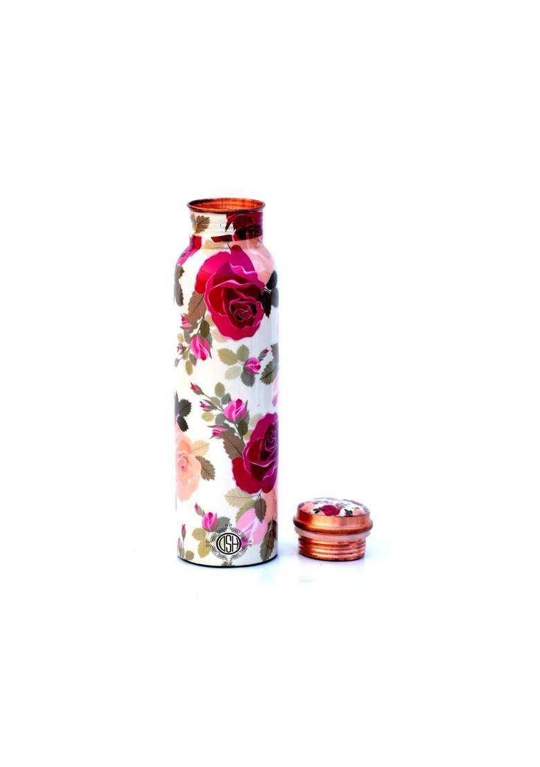 DSH CRAFTING YOUR CURIOSITY DSH Copper Bottles for Printed with Art Work | 1 L | 1.1 Qt - Indya