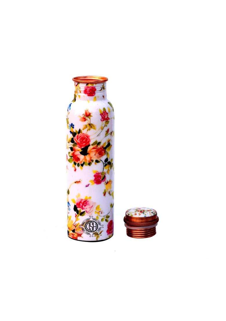 DSH CRAFTING YOUR CURIOSITY DSH Copper Bottles for Printed with Art Work | 1 L | 1.1 Qt - Indya