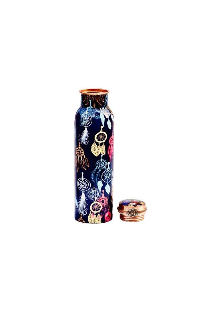 DSH CRAFTING YOUR CURIOSITY DSH Copper Bottles for Printed with Art Work | 1 L | 1.1 Qt - Indya
