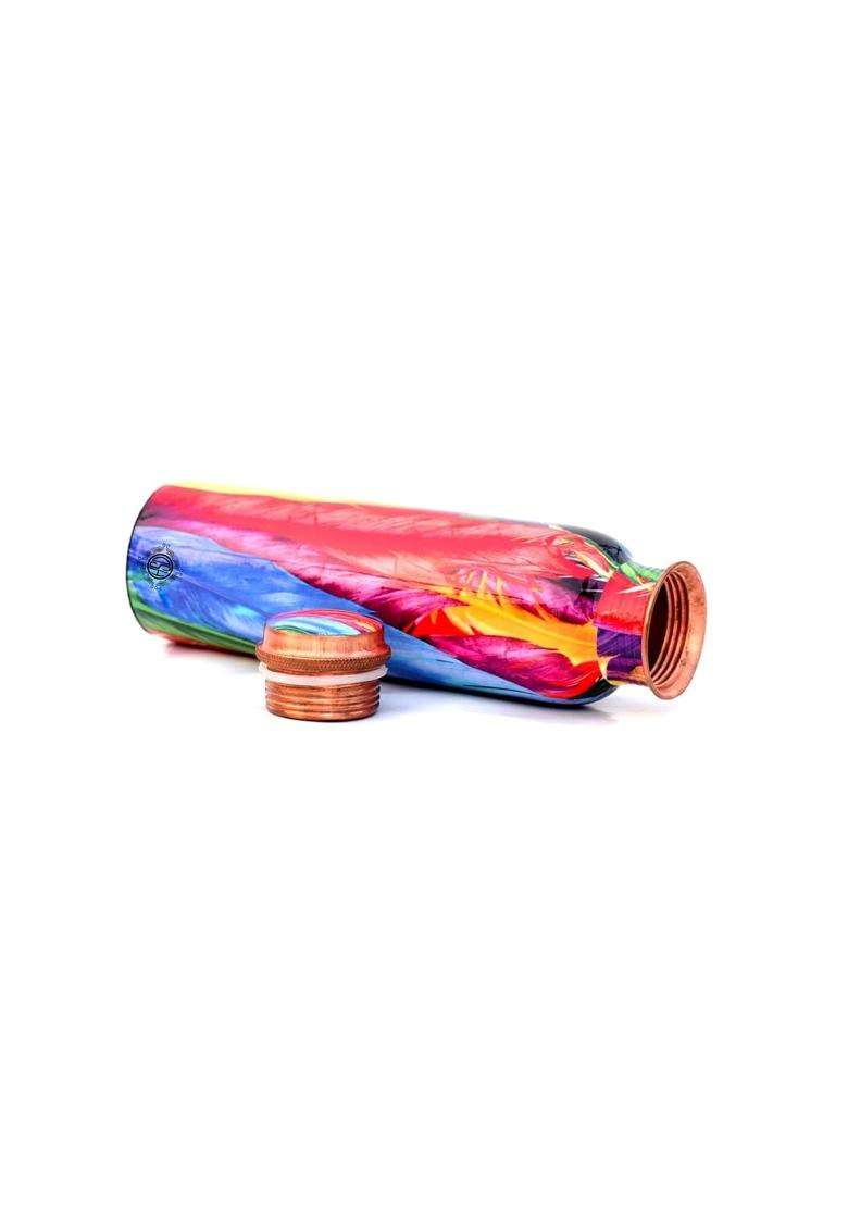 DSH CRAFTING YOUR CURIOSITY DSH Copper Bottles for Printed with Modern Art | 1 L | 1.1 Qt - Indya