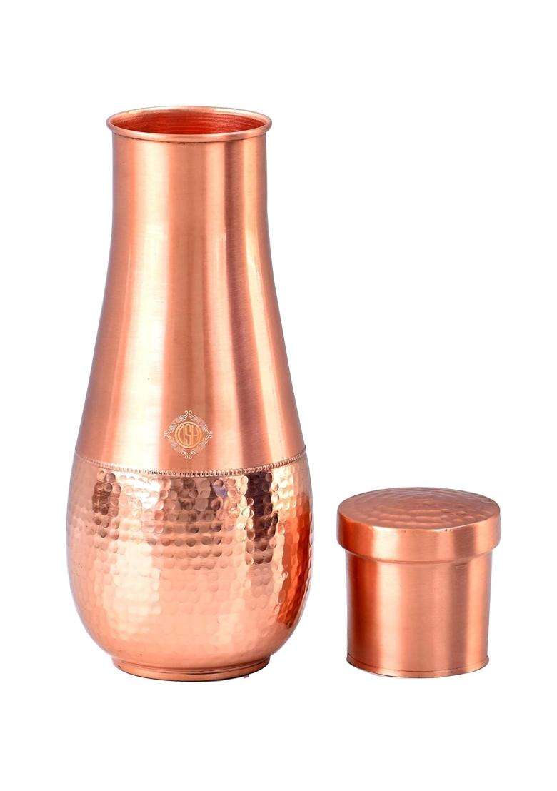DSH CRAFTING YOUR CURIOSITY DSH Pure Copper Designer Bedroom Copper Pot - Indya
