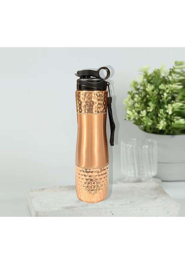 DSH CRAFTING YOUR CURIOSITY DSH Copper Water Bottle | 1000 ml | 33.8 fl oz - Indya