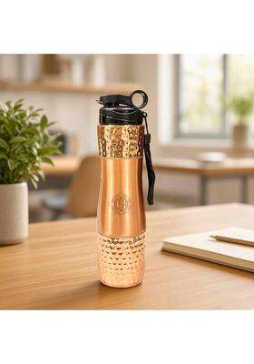 DSH CRAFTING YOUR CURIOSITY DSH Copper Water Bottle with Sipper | 1000 ml | 33.8 fl oz | Leak Proof