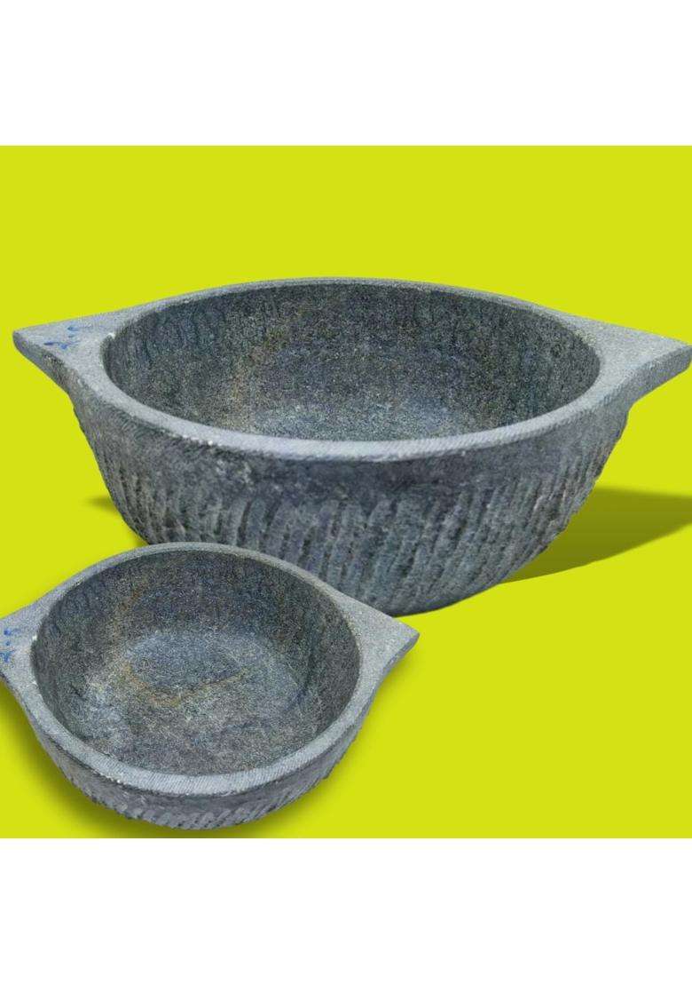 KIRUBA KITCHEN ESSENTIALS Kiruba Stores Hand Made Kalchatti | 1.5 L | 1.6 Qt - Indya