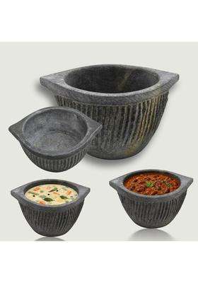 KIRUBA KITCHEN ESSENTIALS SKS Hand Made Kalchatti | 2.5 L | 2.6 Qt