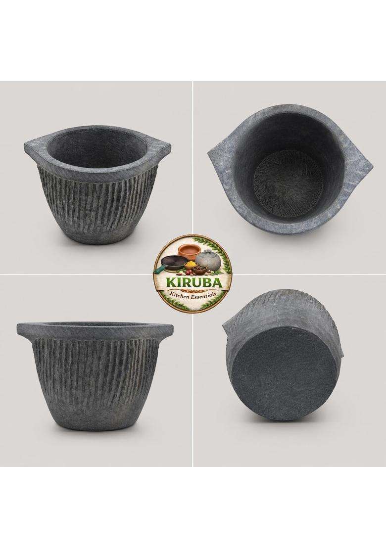 KIRUBA KITCHEN ESSENTIALS SKS Hand Made Kalchatti | 2 L | 2.1 Qt - Indya