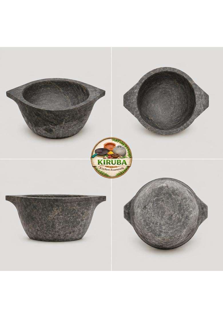 KIRUBA KITCHEN ESSENTIALS Hand Made Kalchatti | 1.5 L | 1.6 Qt - Indya