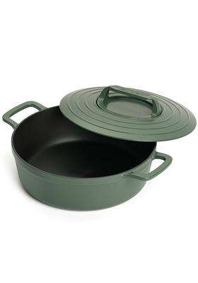 Ember Cookware Pre-Seasoned Cast Iron Casserole | 26 cm | 10.2 Inch | Induction Compatible | Heavy Bottom | PFOA Free
