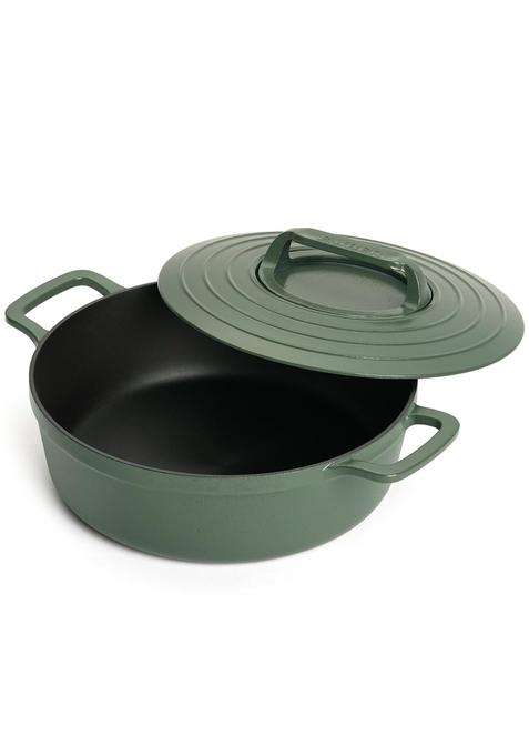 Ember Cookware Pre-Seasoned Cast Iron Casserole | 26 cm | 10.2 Inch | Induction Compatible | Heavy Bottom | PFOA Free