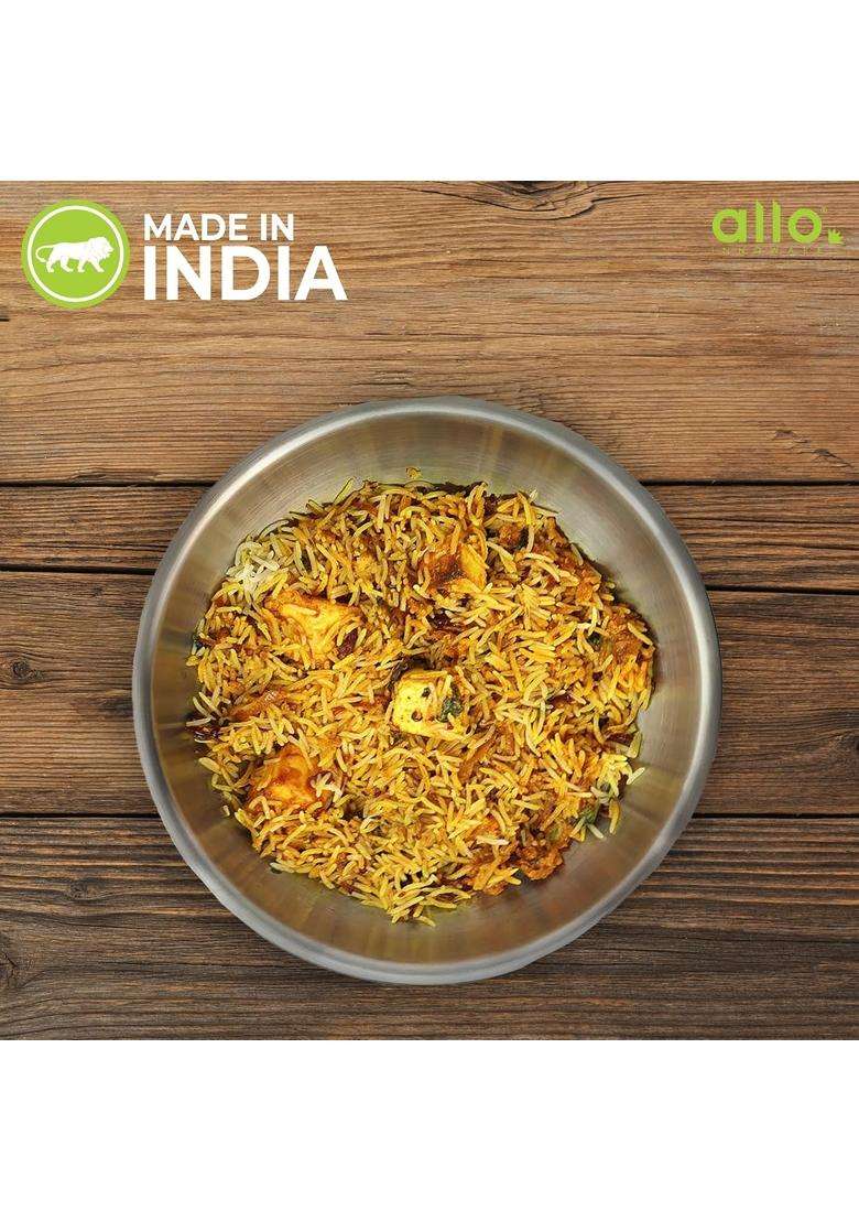 Allo Triply Stainless Steel Tasla Deep Pan | 1.5 L | 1.6 Qt | 20 cm | 7.9 Inch | Induction Compatible | Heavy Bottom | Non-Stick - Indya