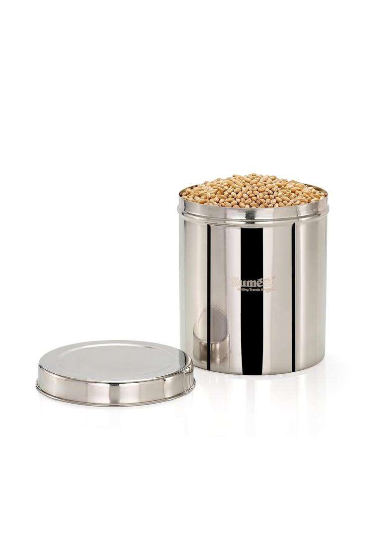 Sumeet Stainless Steel Large Dabba Canisters | 5000 ml | 169.1 fl oz - Indya