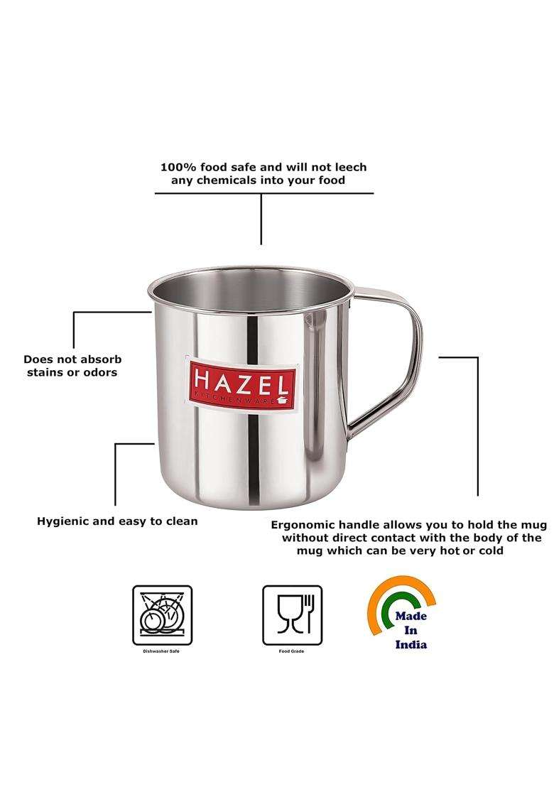 HAZEL Stainless Steel Multipurpose Mug | 1200 ml | 40.6 fl oz - Indya