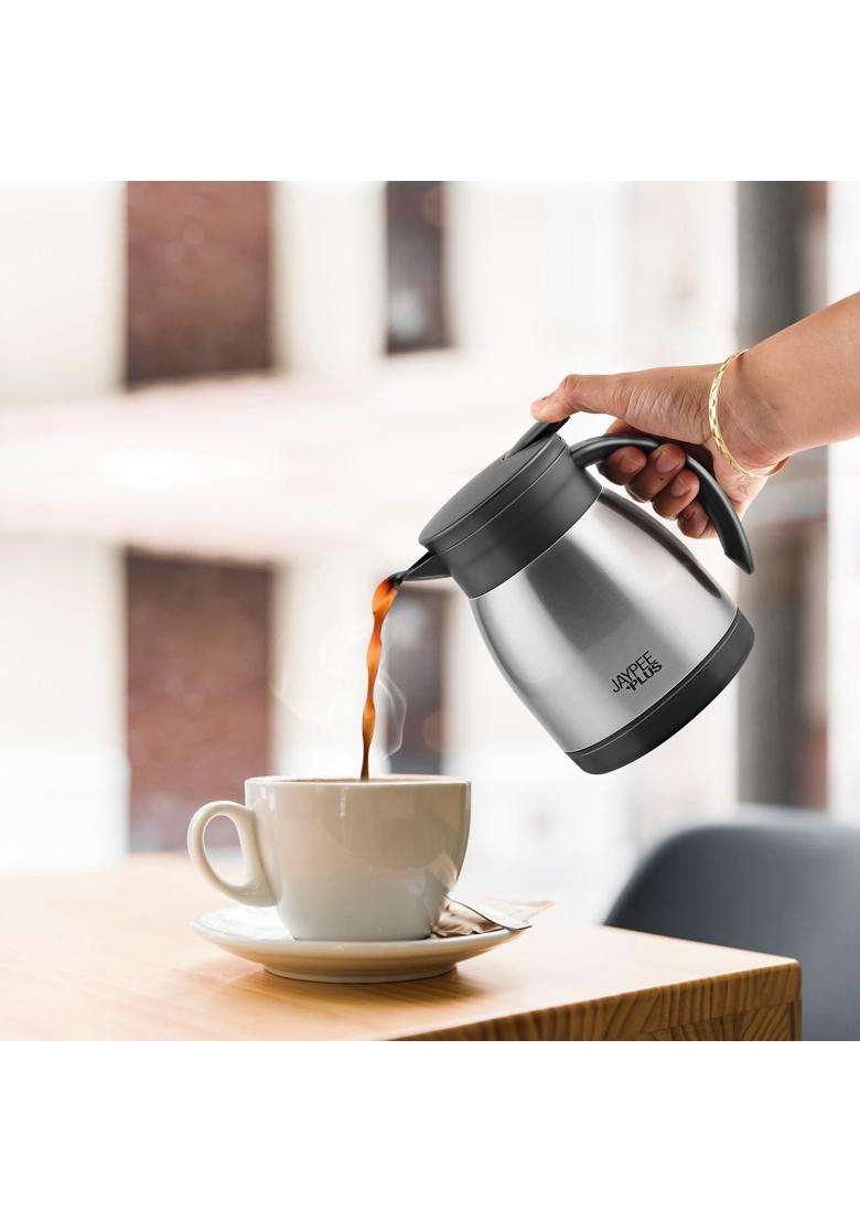 Jaypee Plus Elegant ISI Certified Stainless Steel Insulated Carafe Kettle Double Wall | 500 ml | 16.9 fl oz - Indya