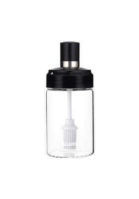 AGARO Elegant Glass Oil Bottle with Brush | 250 ml | 8.5 fl oz
