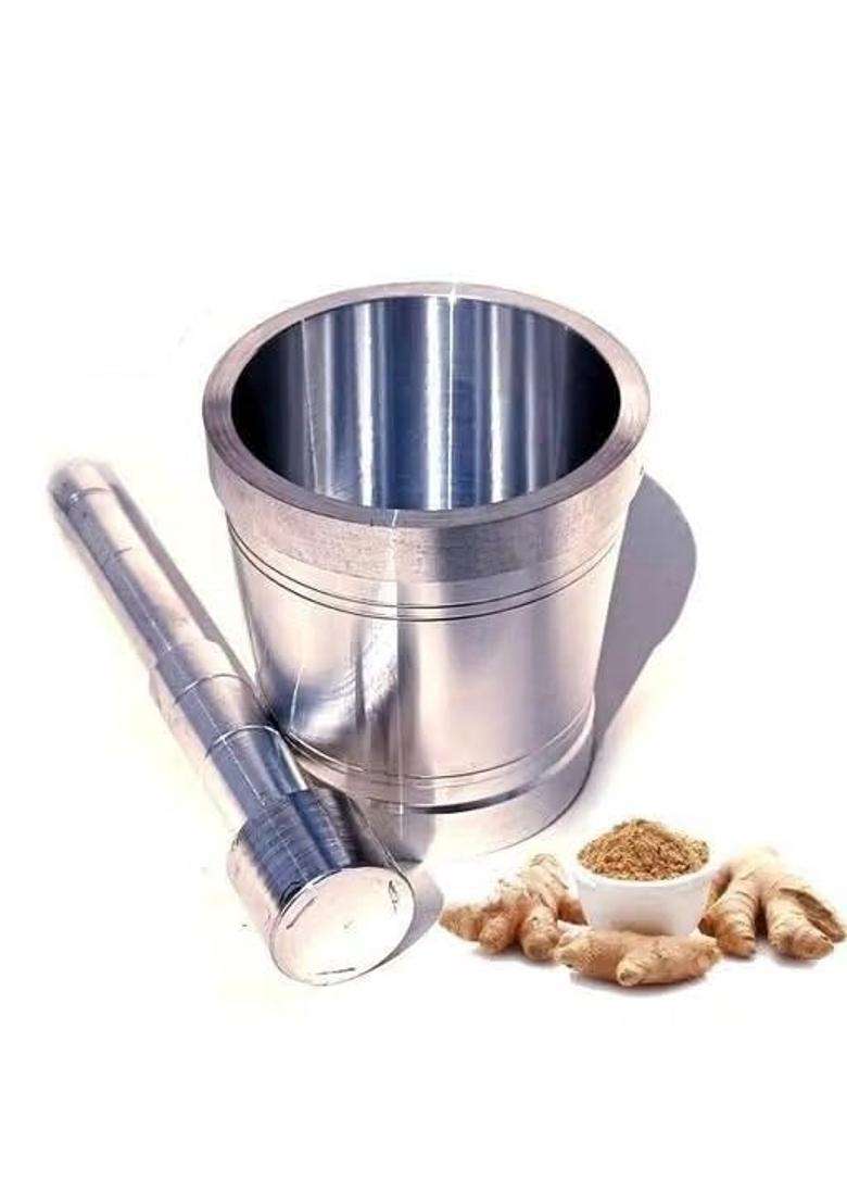 GoodZone Retail Aluminium Mortar and Pestle Set - Indya